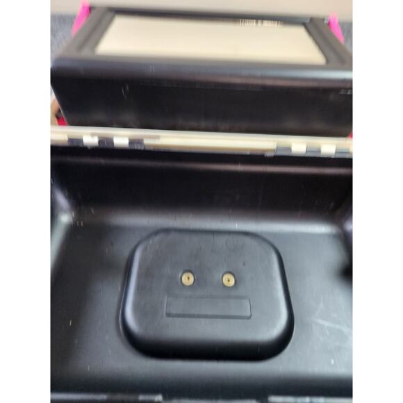 Vintage 90s Caboodles Make-Up Organizer Case 3 Tier Black White Pink Retro - Picture 7 of 13